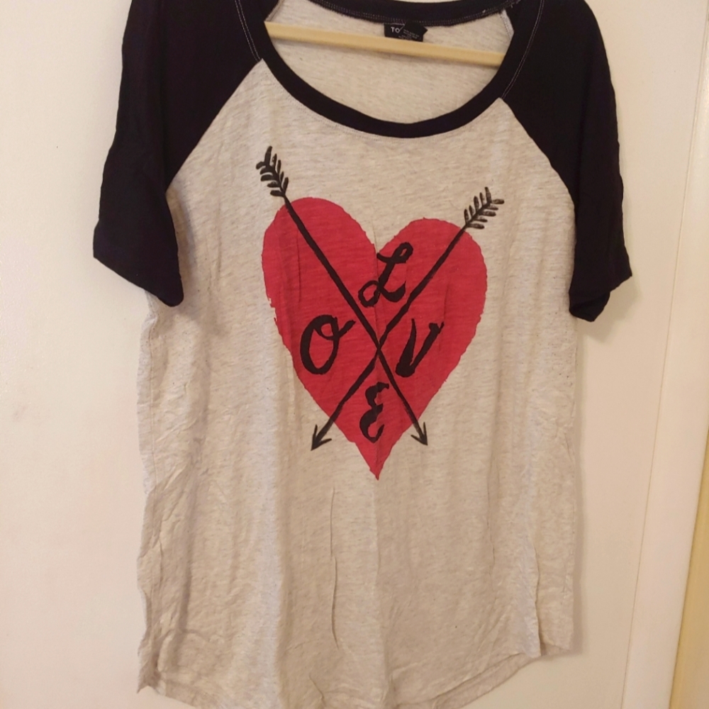 Torrid Raglan Tee Love
